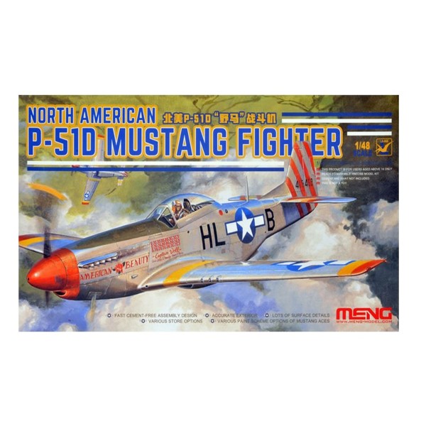 Aircraft model: North American P-51D Mustang Fighter - MengModel-MENG-LS006