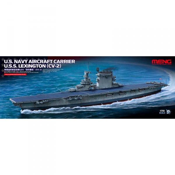 Aircraft model: US Navy Aircraft Carrier USS Lexington - MengModel-MENG-PS002