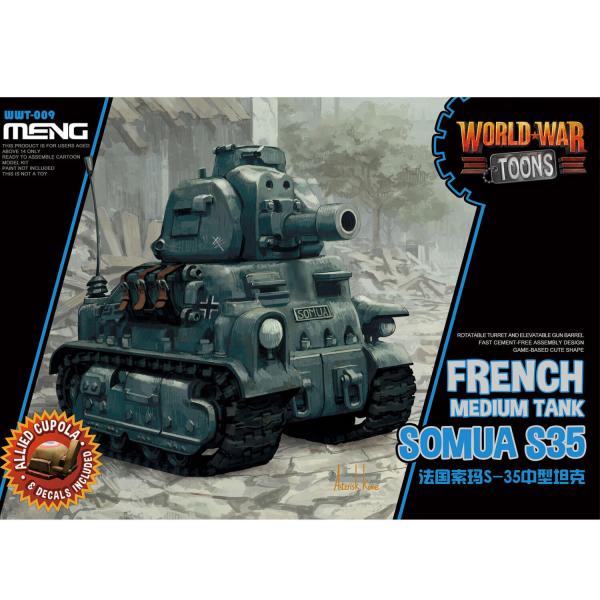 Modellpanzer: Französischer mittlerer Panzer Somua S-35 (Cartoon-Modell) - MengModel-WWT-009