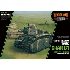 Maqueta de tanque: tanque francés B1 (Maqueta de dibujos animados)
