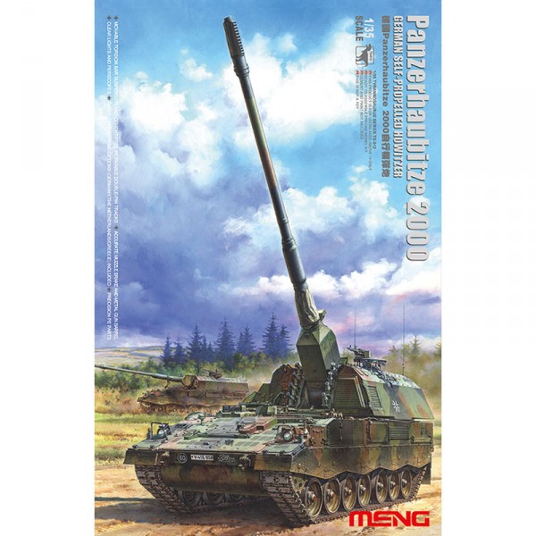 Panzermodell: Panzerhaubitze 2000, deutscher Selbstfahrlafette - Meng-TS012