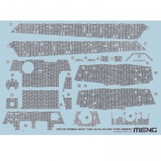 German Heavy Tank Sd.Kfz.182 King Tiger Zimmerit Decal- 1:35e - MENG-Model