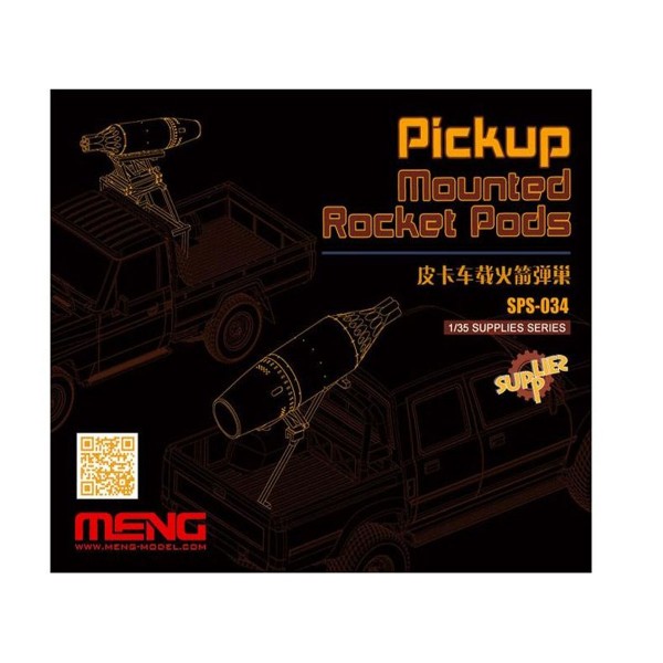 Modélisme : Pods de roquettes pour véhicules de type Pick-Up - MENG-SPS034
