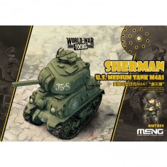 Model Tank: World War Toons: Sherman US Medium Tank M4A1