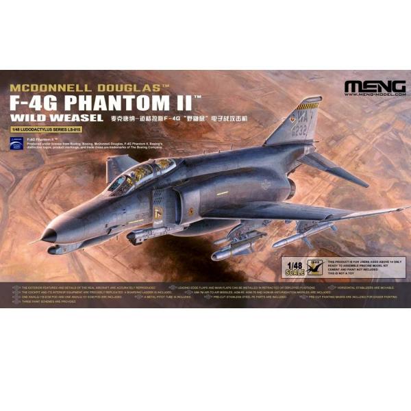 Maquette avion : McDonnell Douglas F-4G Phantom II Wild Weasel - MENG-LS-015