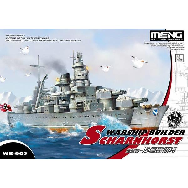 Warship Builder-Scharnhorst(cartoonized model kit)- MENG-Model - WB-002