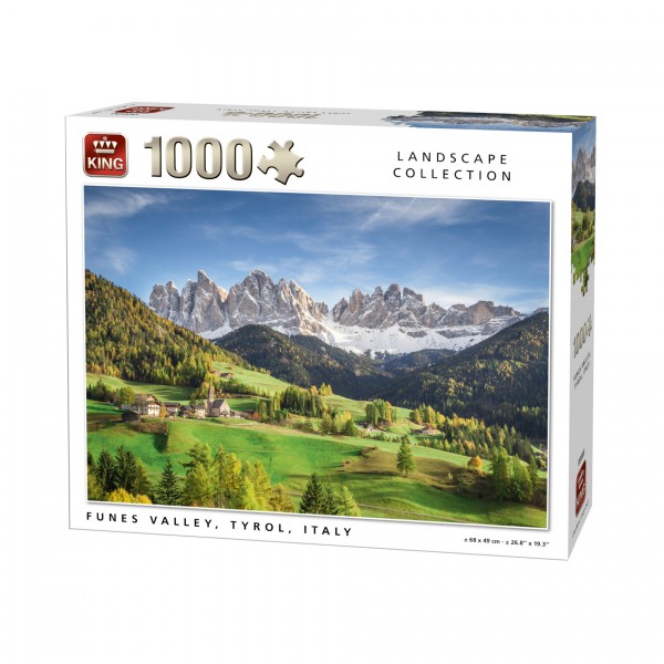Puzzle 1000 pièces : Paysage de montagne - King-57952