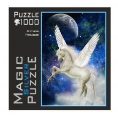 Puzzle 1000 pièces : Magic Silver : Mythe Pegasus