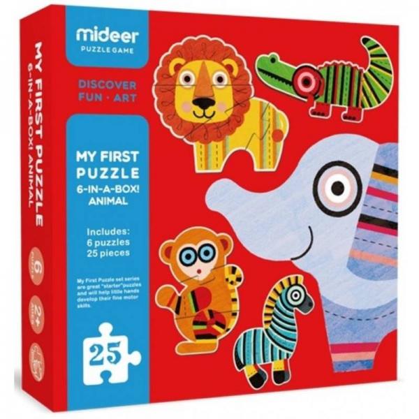 Mon 1er puzzle :  Animaux de la jungle - Mideer-MD0078