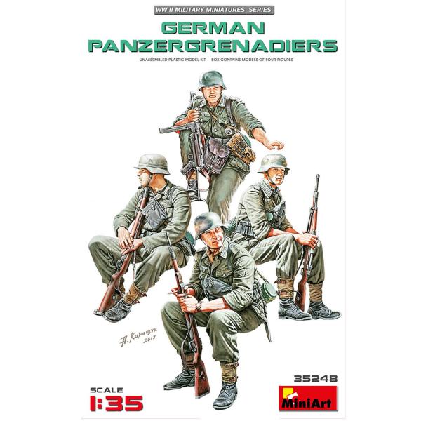 Militärfiguren: Deutsche Panzergrenadiere - MiniArt-35248