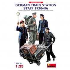 Figuras del personal de la estación alemana 1930-40