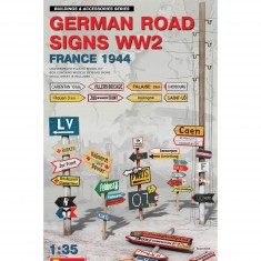 Accesorios para dioramas: señales de tráfico alemanas (Francia 1944)