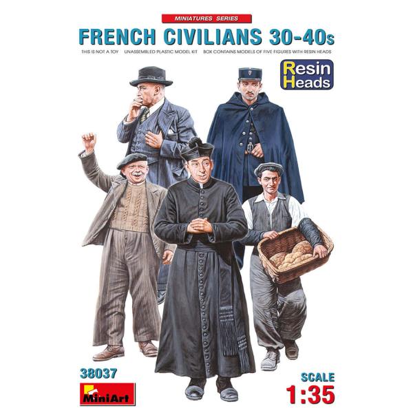 Figurines : Civils français des années 30 - 40 - Miniart-38037