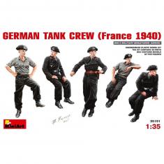 Figuras militares: tripulación de tanques alemanes (Francia 1940)
