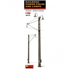 Maqueta de accesorio: postes y lámparas eléctricos