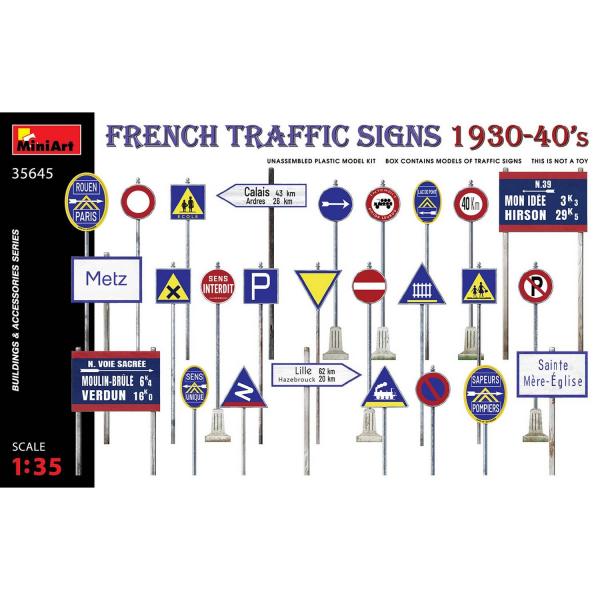 Panneaux de signalisation français 1930-40 – 1:35 - 550035645