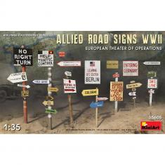 Panneaux routiers alliés WW2 Europe – 1:35