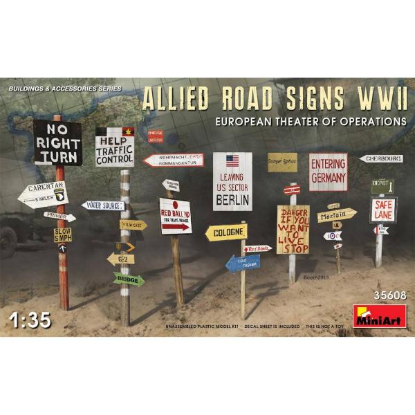 Panneaux routiers alliés WW2 Europe – 1:35 - 550035608