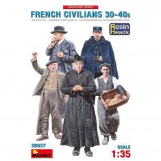 French Civilians '30-'40s. Resin Heads - 1:35e - MiniArt