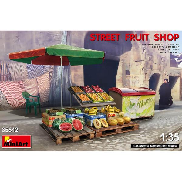 Street Fruit Shop - 1:35e - MiniArt - MiniArt-35612