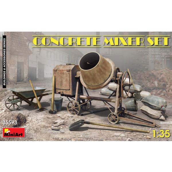 Concrete Mixer Set - 1:35e - MiniArt - MiniArt-35593
