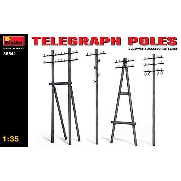 Telegraph Poles - 1:35e - MiniArt - MiniArt-35541