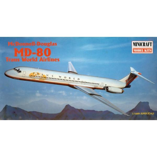 Trans World Airlines (TWA) McDonnell Douglas MD-80 1/144 - MMK-14452
