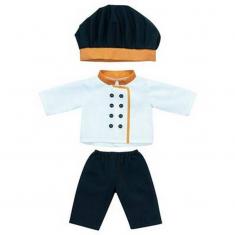 ML Poupées: SET de VÊTEMENTS MÉTIERS Cuisinier 38cm