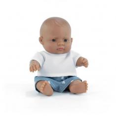ML Poupées: POUPÉE BÉBÉ GARCON LATINO-AMERICAIN HABILLÉES 21cm