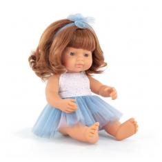 ML Poupées: POUPÉE FILLE EUROPÉENNE CHEVEUX ROUX HABILLÉES 38 cm