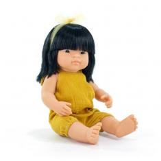 ML Doll : DRESSED ASIAN GIRL DOLL FROM 38 CM WITH BLACK HAIR
