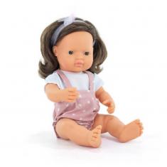 ML Poupées: POUPÉE FILLE EUROPÉENNE CHEVEUX BRUNS HABILLÉES 38 cm