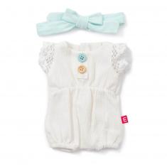 Ropa para muñeca 38 cm: Pelele blanco