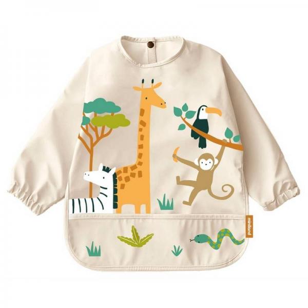 ML Back-to-School: BIB with SLEEVES Jungle - Miniland-8289625
