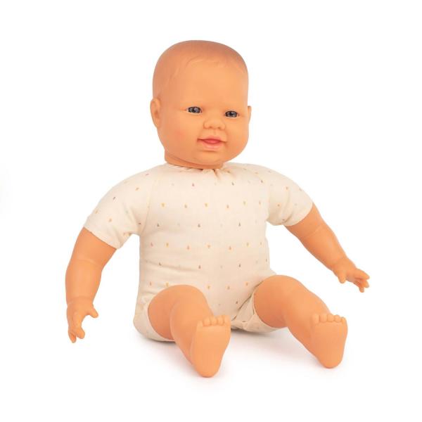 European baby doll with fabric body 40cm - Miniland-8231061