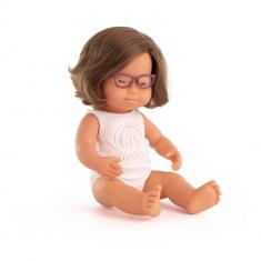 Down Syndrome European Girl Doll 38cm