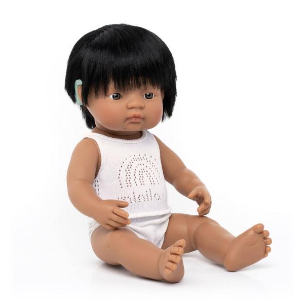 Poupée Fille Latino-Américaine 38cm avec aide auditive - Miniland-8231117