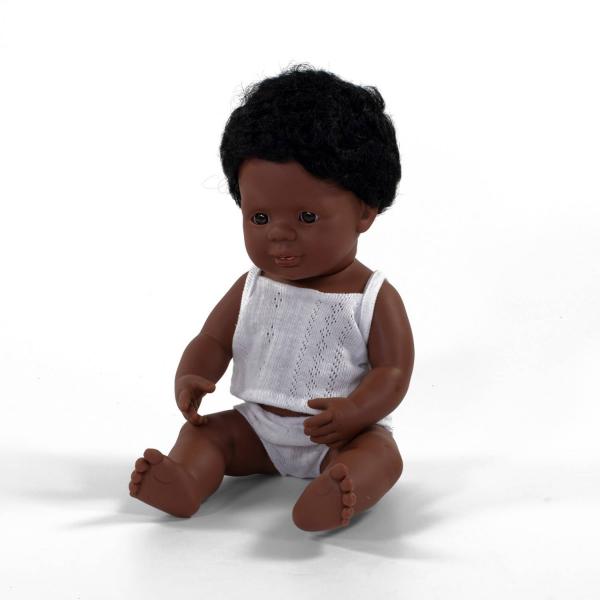 African-American Boy Doll 38cm - Miniland-8231159