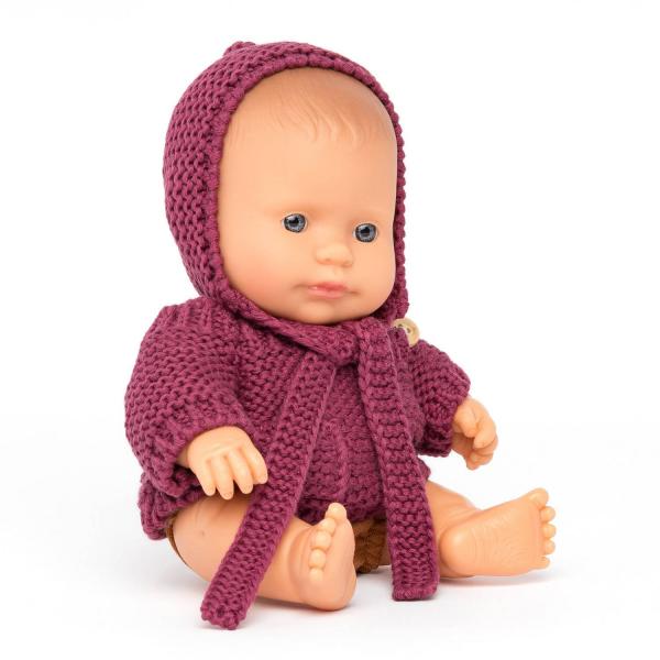 Babypuppe Europäischer Junge Angezogen 21cm - Miniland-8231341