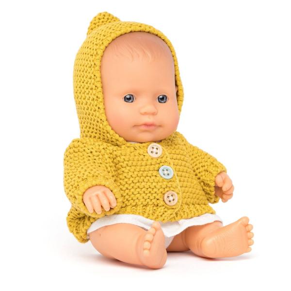 Poupée Bébé Fille Européenne Habillée 21cm - Miniland-8231342