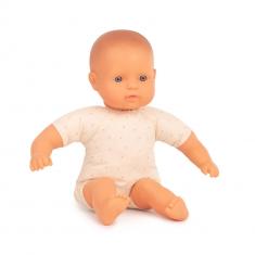 Europäische Babypuppe mit Stoffkörper 32cm