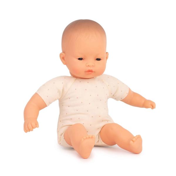 Asiatische Babypuppe mit Stoffkörper 32cm - Miniland-8231366