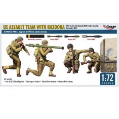 Military figures : US ASSAULT TEAM WITH BAZOOKA