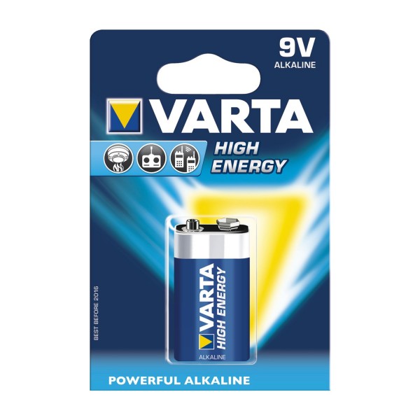 Piles High Energy 6LR61 x1 - Varta-4922121411