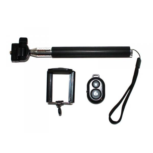 Monopode SELFIE MAKER pour portable et caméra numérique - noir - 12696