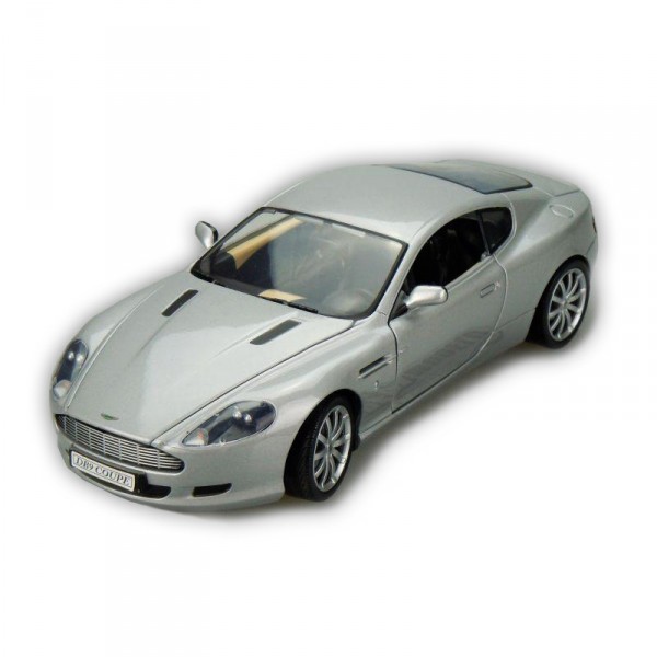Modèle réduit : Automobile Grand Tourisme 1/24 : Aston Martin DB9 coupé grise - Mondo-51059-Gris