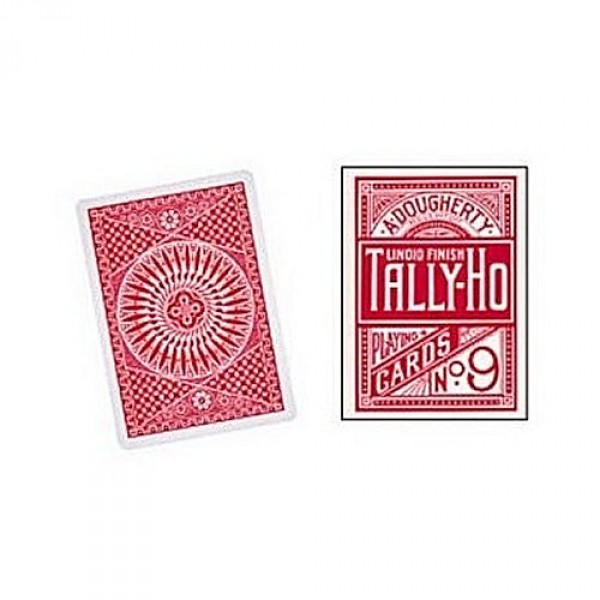Cartes de Poker Tally Ho N°9 circle : Rouge - Morize-RU3854R