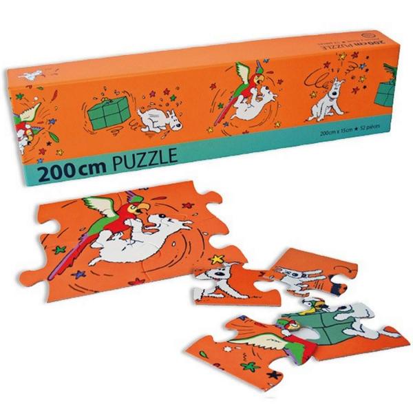 Puzzle panoramique 52 pièces XXL : Tintin : Milou et perroquet - Moulinsart-81536