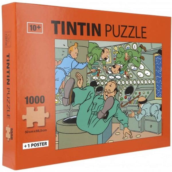 1000 pieces puzzle: Tintin: Tintin in space - Moulinsart-81550