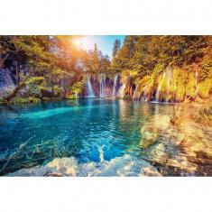 Puzzle 1000 pièces : Les lacs de Plitvice